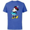 thumbnail image 1 of Disney Minnie Mouse in Pillbox Flower Hat - Short Sleeve Cotton T-Shirt for Adults - Customized-Royal Heather, 1 of 5