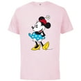 thumbnail image 1 of Disney Minnie Mouse in Pillbox Flower Hat - Short Sleeve Cotton T-Shirt for Adults - Customized-Soft Pink, 1 of 5