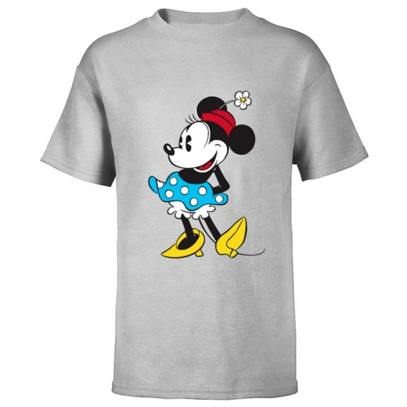 Disney Minnie Mouse in Pillbox Flower Hat - Short Sleeve T-Shirt for Kids - Customized-Athletic Heather