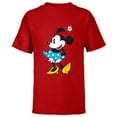 thumbnail image 1 of Disney Minnie Mouse in Pillbox Flower Hat - Short Sleeve T-Shirt for Kids - Customized-Red, 1 of 5