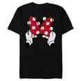 thumbnail image 1 of Disney Minnie Mouse's Red Polka Dot Bow - Short Sleeve Blended T-Shirt for Adults - Customized-Black, 1 of 5