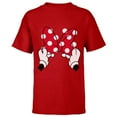 thumbnail image 1 of Disney Minnie Mouse's Red Polka Dot Bow - Short Sleeve T-Shirt for Kids - Customized-Red, 1 of 5