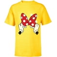 thumbnail image 1 of Disney Minnie Mouse's Red Polka Dot Bow - Short Sleeve T-Shirt for Kids - Customized-Yellow, 1 of 5