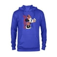 thumbnail image 1 of Disney Minnie Mouse with Camera Polka Dot Day Vintage - Pullover Hoodie for Adults - Customized-Royal, 1 of 5