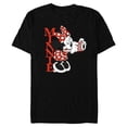 thumbnail image 1 of Disney Minnie Mouse with Camera Polka Dot Day Vintage - Short Sleeve Blended T-Shirt for Adults - Customized-Black, 1 of 5