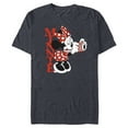 thumbnail image 1 of Disney Minnie Mouse with Camera Polka Dot Day Vintage - Short Sleeve Blended T-Shirt for Adults - Customized-Navy Heather, 1 of 5