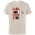 thumbnail image 1 of Disney Minnie Mouse with Camera Polka Dot Day Vintage - Short Sleeve Cotton T-Shirt for Adults - Customized-Natural, 1 of 5