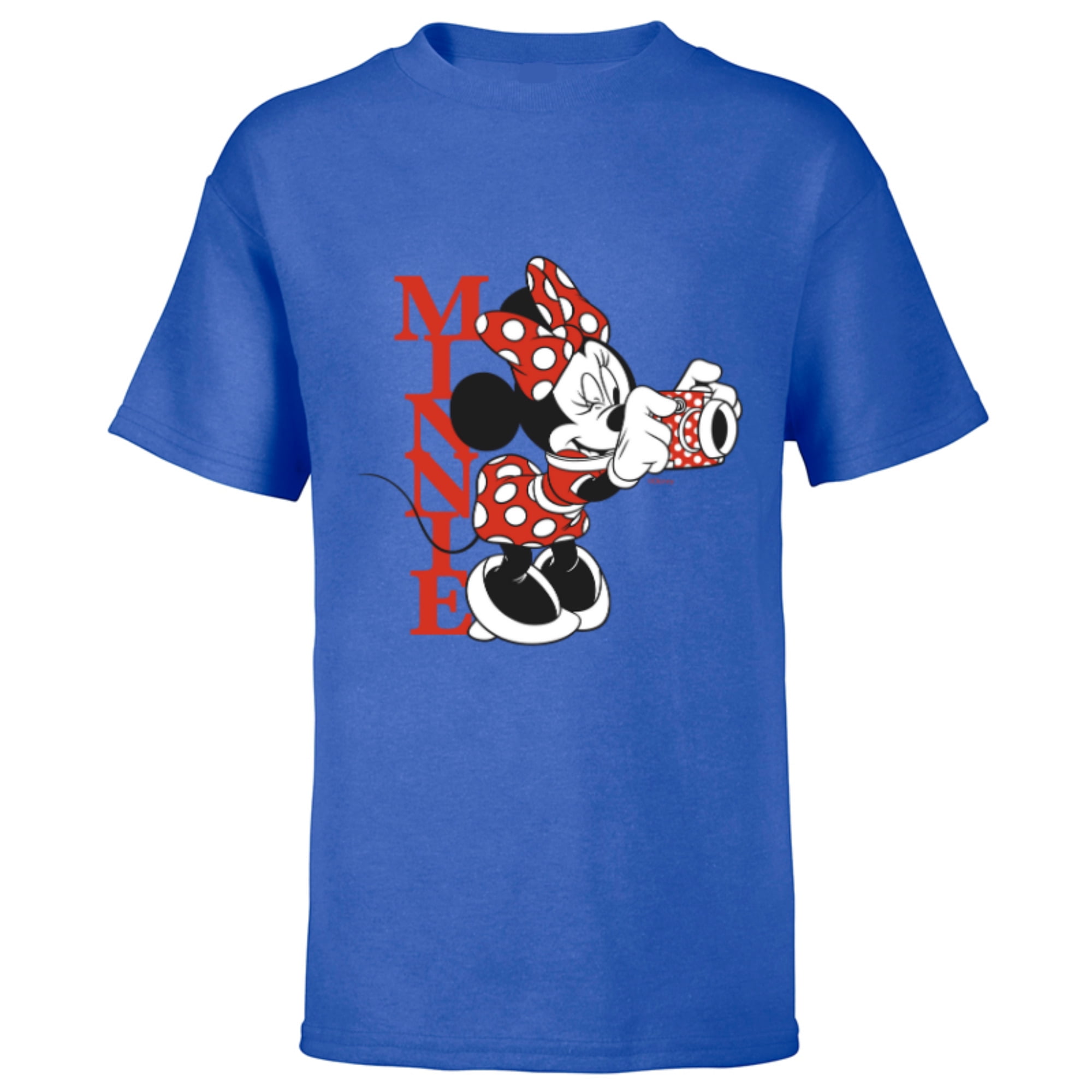 Disney Minnie Mouse with Camera Polka Dot Day Vintage - Short Sleeve T ...