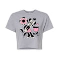 thumbnail image 1 of Disney - Minnie Mouse with Flowers & Butterflies - Juniors Cropped Cotton Blend T-Shirt, 1 of 5