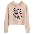 thumbnail image 1 of Disney - Minnie Mouse with Flowers & Butterflies - Juniors Cropped Pullover Hoodie, 1 of 5
