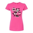 thumbnail image 1 of Disney - Minnie Mouse with Flowers & Butterflies - Juniors Fitted Graphic T-Shirt, 1 of 5