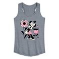 thumbnail image 1 of Disney - Minnie Mouse with Flowers & Butterflies - Women's Racerback Tank Top, 1 of 4