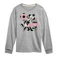 thumbnail image 1 of Disney - Minnie Mouse with Flowers & Butterflies - Youth Long Sleeve Graphic T-Shirt, 1 of 5