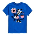 thumbnail image 1 of Disney - Minnie Mouse with Flowers & Butterflies - Youth Short Sleeve Graphic T-Shirt, 1 of 5