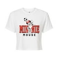 thumbnail image 1 of Disney - Minnie Name Soccer  - Juniors Cropped Cotton Blend T-Shirt, 1 of 5