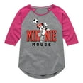 thumbnail image 1 of Disney - Minnie Name Soccer - Toddler & Youth Girls Raglan Graphic T-Shirt, 1 of 4