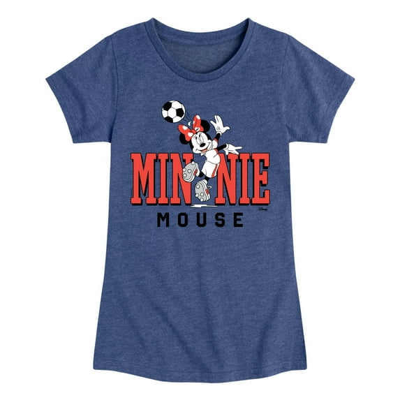 Disney - Minnie Name Soccer - Toddler & Youth Girls Short Sleeve Graphic T-Shirt