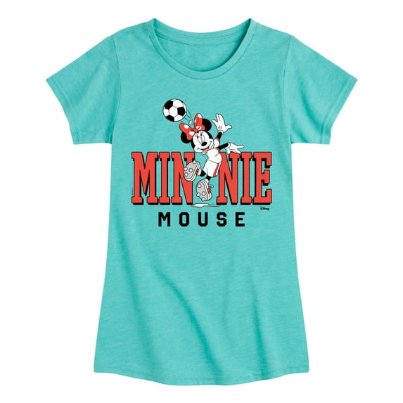 Disney - Minnie Name Soccer - Toddler & Youth Girls Short Sleeve Graphic T-Shirt