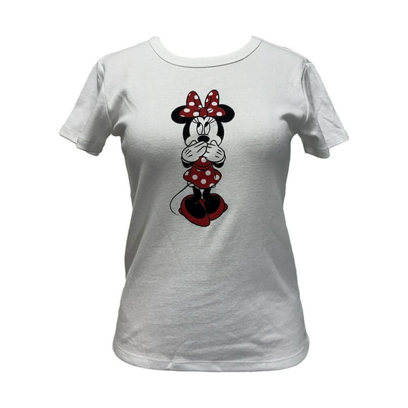 Disney Minnie Oops Junior Ladies Baby Tee