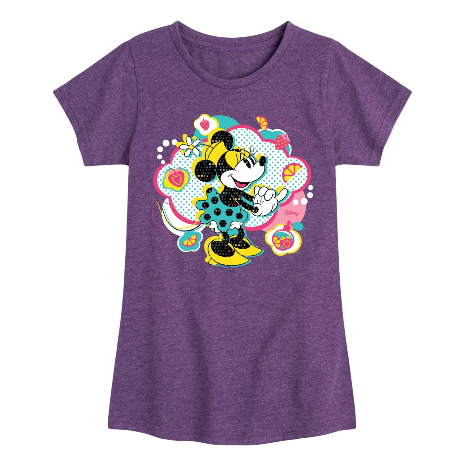 Disney - Minnie Pop Cloud - Toddler & Youth Girls Short Sleeve Graphic ...