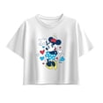 thumbnail image 1 of Disney - Minnie Red White & Blue Hearts - Youth Girls Boxy T-Shirt, 1 of 4