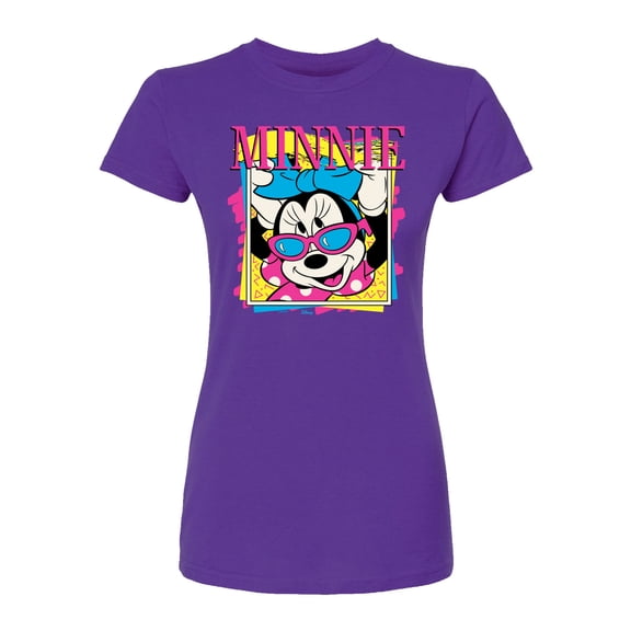 Disney - Minnie Retro - Juniors Fitted Short Sleeve Graphic T-Shirt