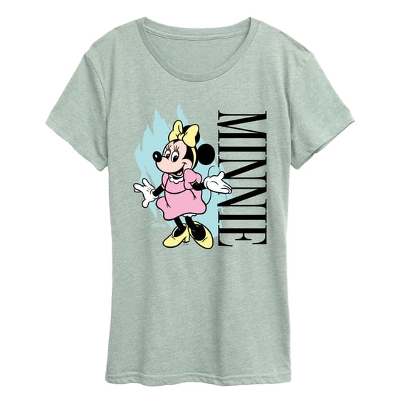 Disney - Minnie Retro Paint Swatch - Women's Short Sleeve Graphic T-Shirt
