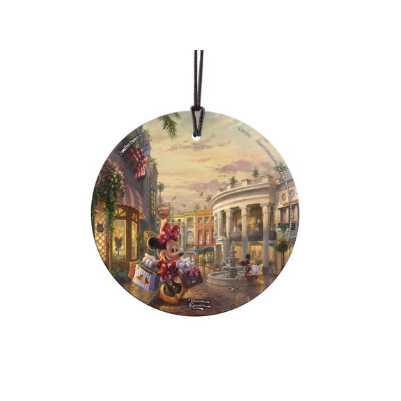 Disney (Minnie Rocks the Dots on Rodeo Drive) StarFire Prints Hanging Glass Print SPCIR800