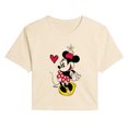 thumbnail image 1 of Disney - Minnie Simple Heart - Juniors Cropped Graphic T-Shirt, 1 of 3