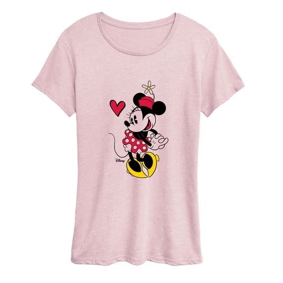 Disney - Minnie Simple Heart Short Sleeve Graphic T-Shirt