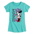 thumbnail image 1 of Disney - Minnie Sketched Name - Toddler & Youth Girls Short Sleeve Graphic T-Shirt, 1 of 4