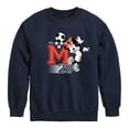thumbnail image 1 of Disney - Minnie Soccer 28 - Toddler & Youth Crewneck Fleece Sweatshirt, 1 of 5