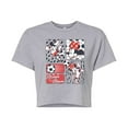 thumbnail image 1 of Disney - Minnie Soccer  - Juniors Cropped Cotton Blend T-Shirt, 1 of 5