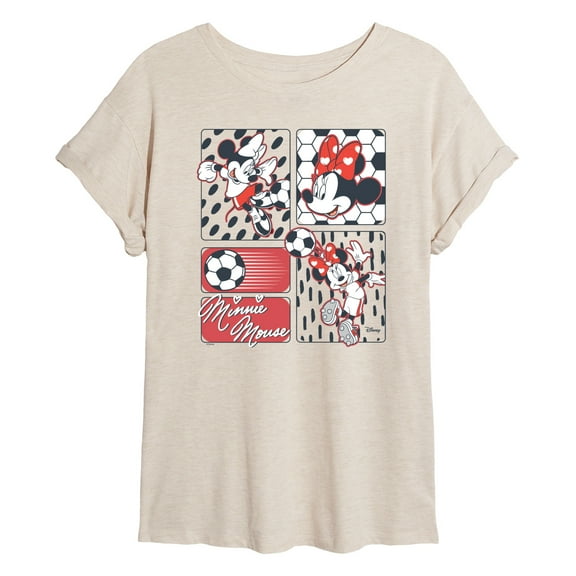 Disney - Minnie Soccer  - Women's Oversized T-Shirt