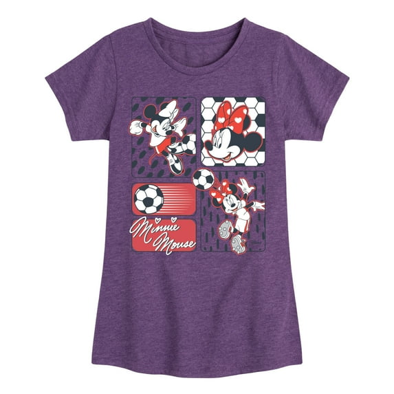 Disney - Minnie Soccer - Toddler & Youth Girls Short Sleeve Graphic T-Shirt