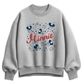thumbnail image 1 of Disney - Minnie Speckle - Women's Oversized Fleece Crew Sweatshirt, 1 of 2