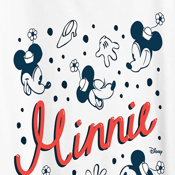 Disney - Minnie Speckle Short Sleeve Graphic T-Shirt