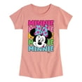 thumbnail image 1 of Disney - Minnie Stacked - Toddler & Youth Girls Short Sleeve Graphic T-Shirt, 1 of 4