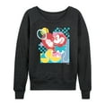thumbnail image 1 of Disney - Minnie Tennis Color Block - Women's Lightweight French Terry Long Sleeve Shirt, 1 of 5