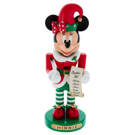 Disney Minnie the Elf Nutcracker, 10-Inch Multi-Colored Holiday Figurine