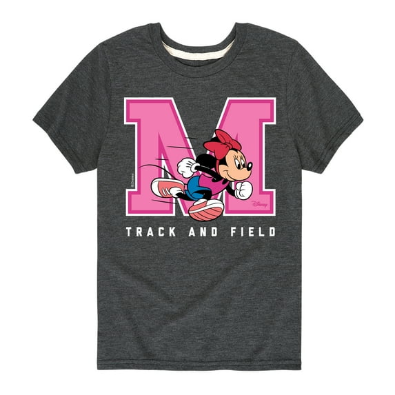 Disney - Minnie Track And Field - Toddler And Youth Short Sleeve Graphic T-Shirt