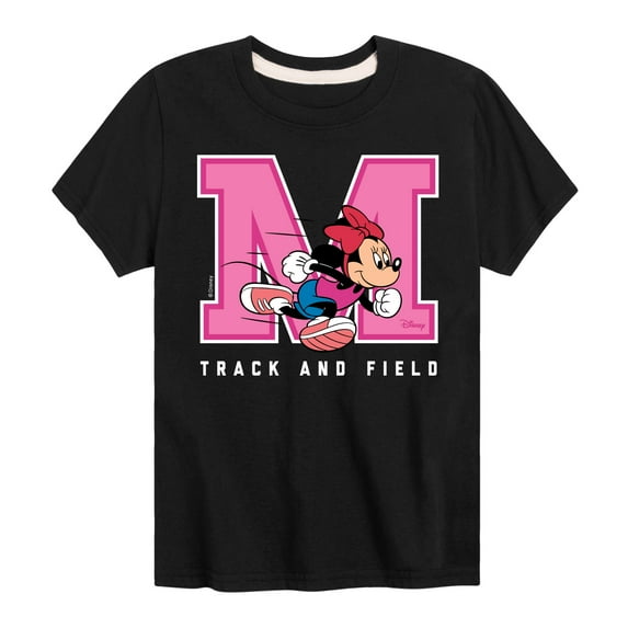 Disney - Minnie Track And Field - Toddler And Youth Short Sleeve Graphic T-Shirt