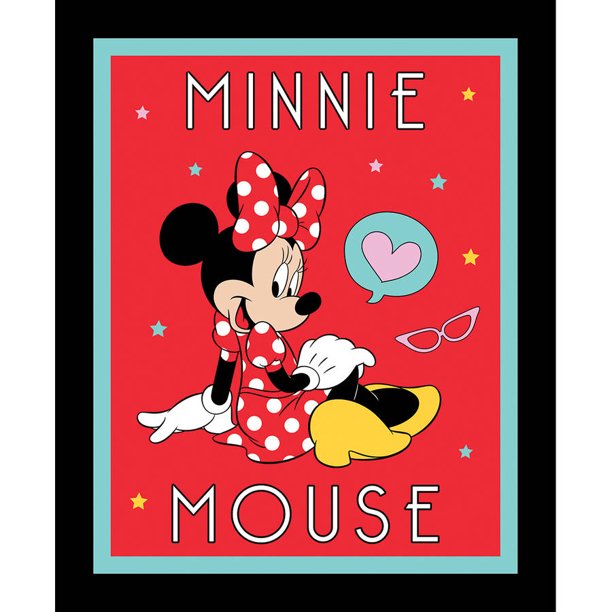 DisneyMinnie Traditional 43/44" 100 Cotton 15yd D/RMinnie Mouse
