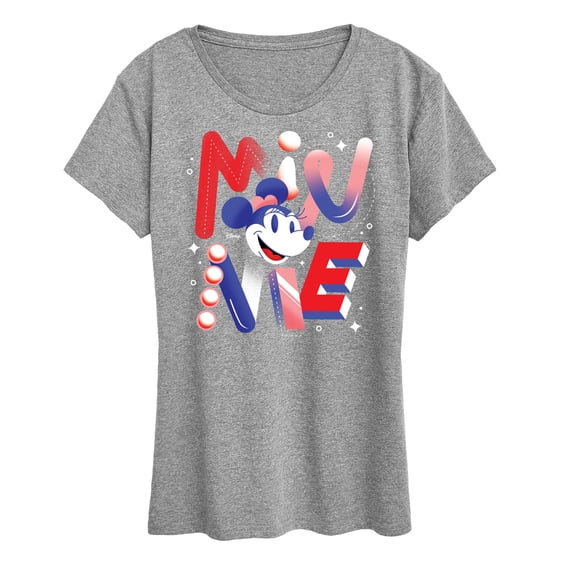 Disney - Minnie Word Art Women's Short Sleeve Graphic T-Shirt
