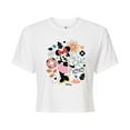 thumbnail image 1 of Disney - Minnie Xoxo  - Juniors Cropped Cotton Blend T-Shirt, 1 of 5