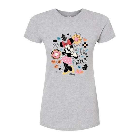 Disney - Minnie Xoxo - Juniors Fitted Graphic T-Shirt
