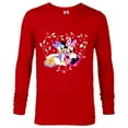 thumbnail image 1 of Disney Minnie and Daisy BFF Heart Galentine’s Day - Long Sleeve T-Shirt for Men – Customized-New Red, 1 of 5
