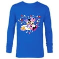 thumbnail image 1 of Disney Minnie and Daisy BFF Heart Galentine’s Day - Long Sleeve T-Shirt for Men – Customized-Royal, 1 of 5