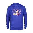thumbnail image 1 of Disney Minnie and Daisy BFF Heart Galentine’s Day - Pullover Hoodie for Adults – Customized-Royal Heather, 1 of 5
