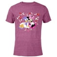 thumbnail image 1 of Disney Minnie and Daisy BFF Heart Galentine’s Day - Short Sleeve Blended T-Shirt for Adults – Customized-Purple, 1 of 5
